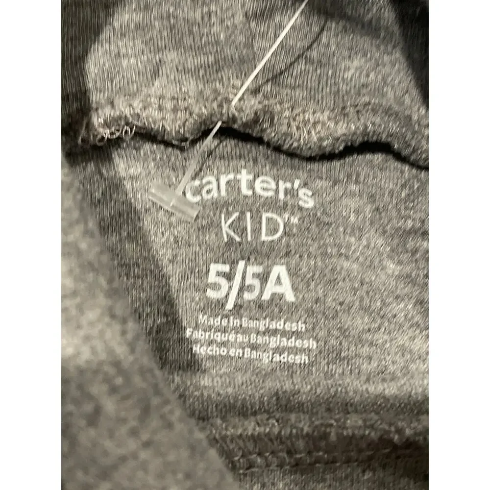 Carter's Kid Gray Turtleneck Knit Shirt Size 5/5A